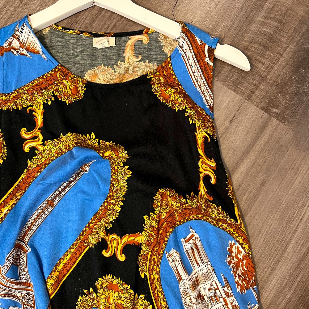 Postcard Wrap Top